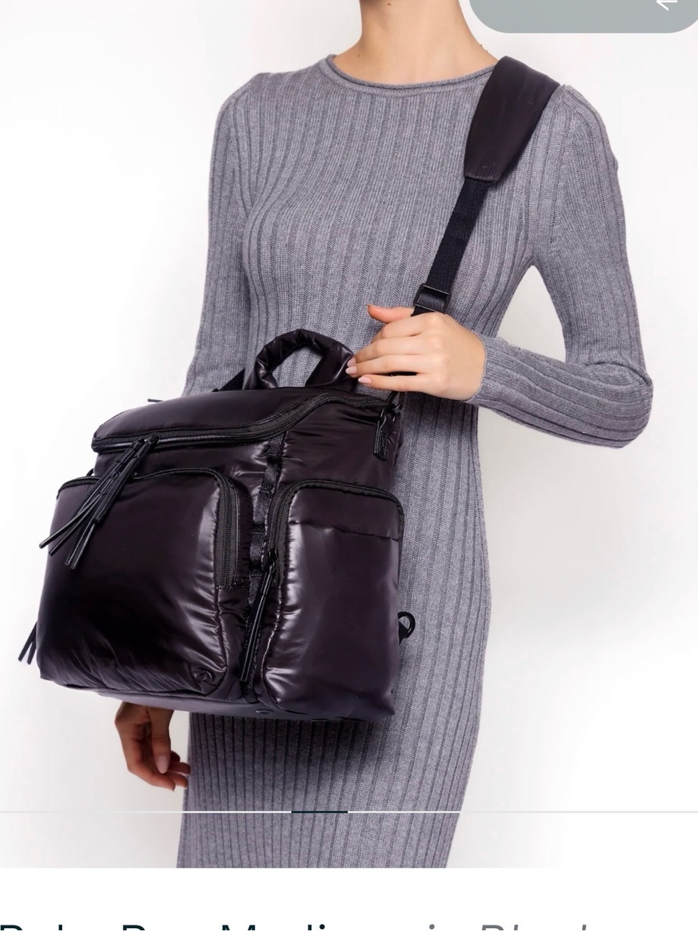 Caraa Large black diaper bag - Picture 4 of 8